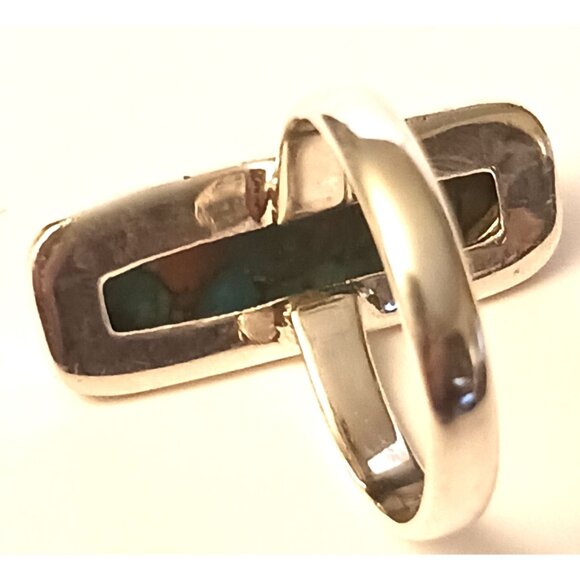 Spiny Oyster Turquoise ring s8.5 (1567) - Picture 3 of 3